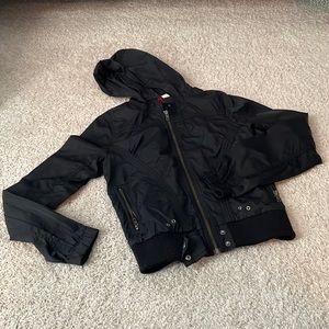 H&M black bomber jacket